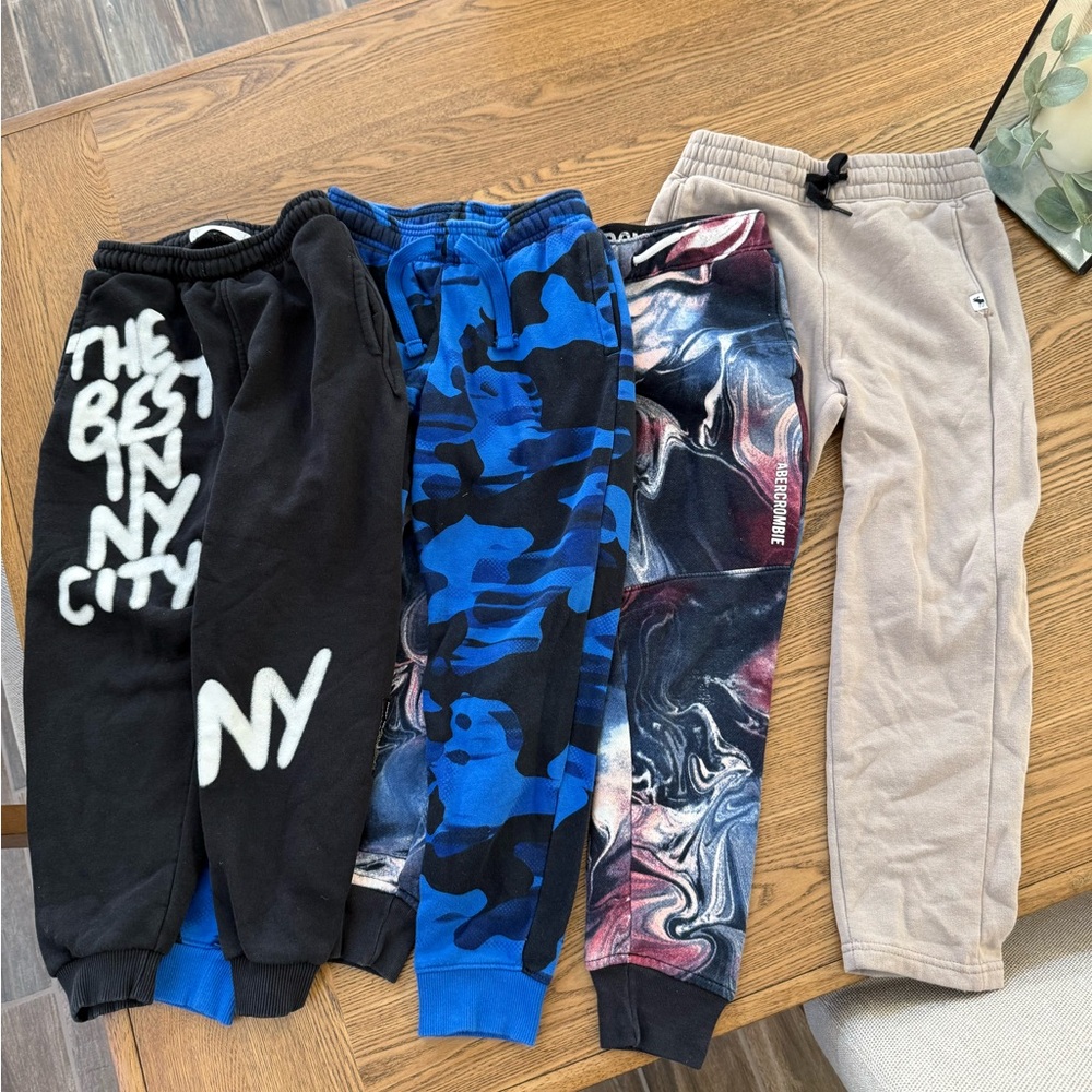 Kids' Jogger Pants Set - Black, Blue, Multicolor, Tan